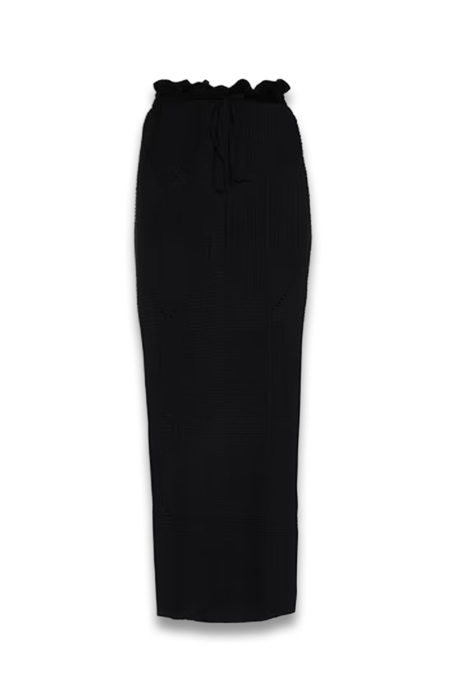 Ribbed Wool And Silk-Blend Maxi Skirt
