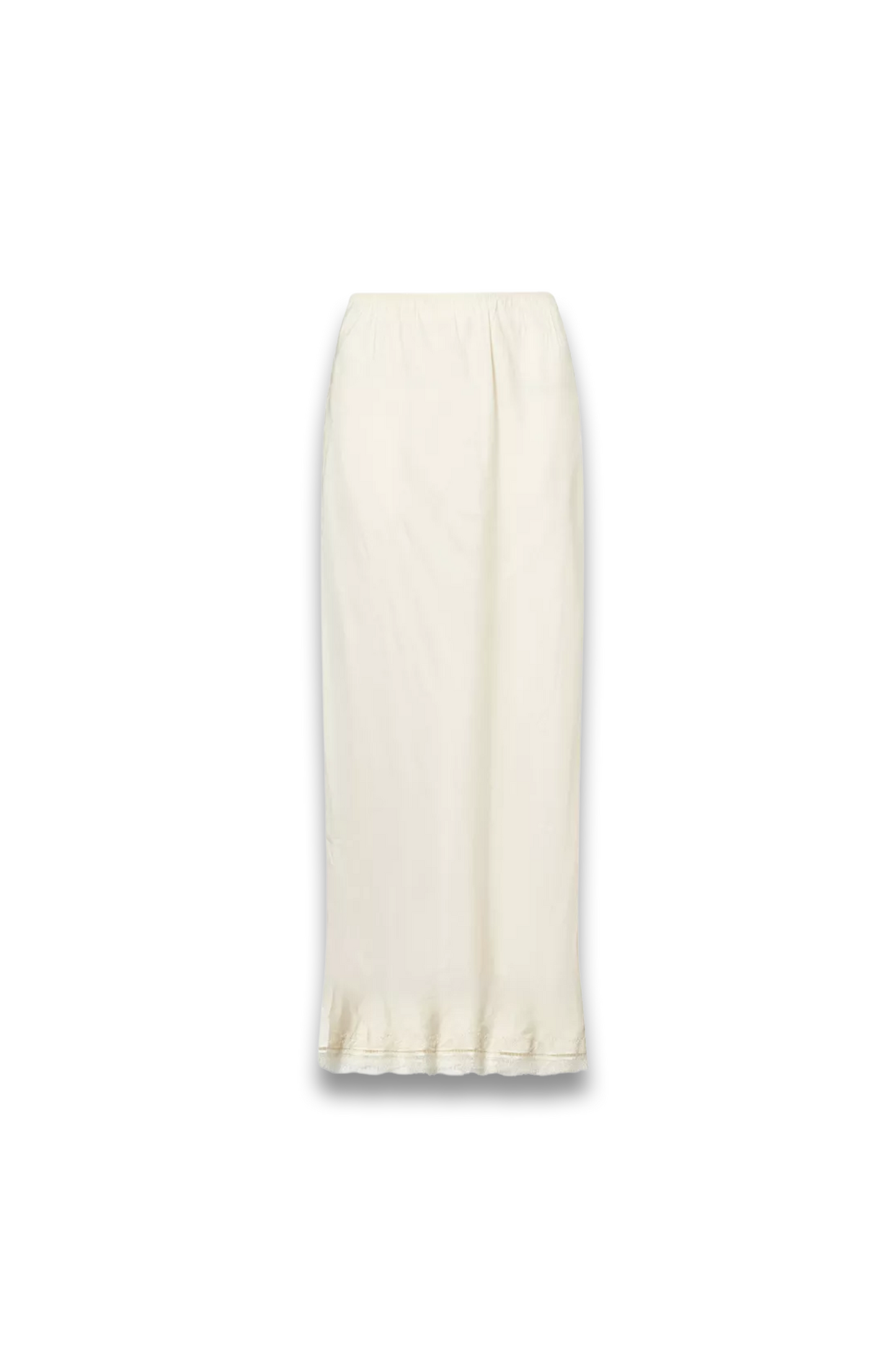 Andrea Lace-trim Woven Midi Skirt