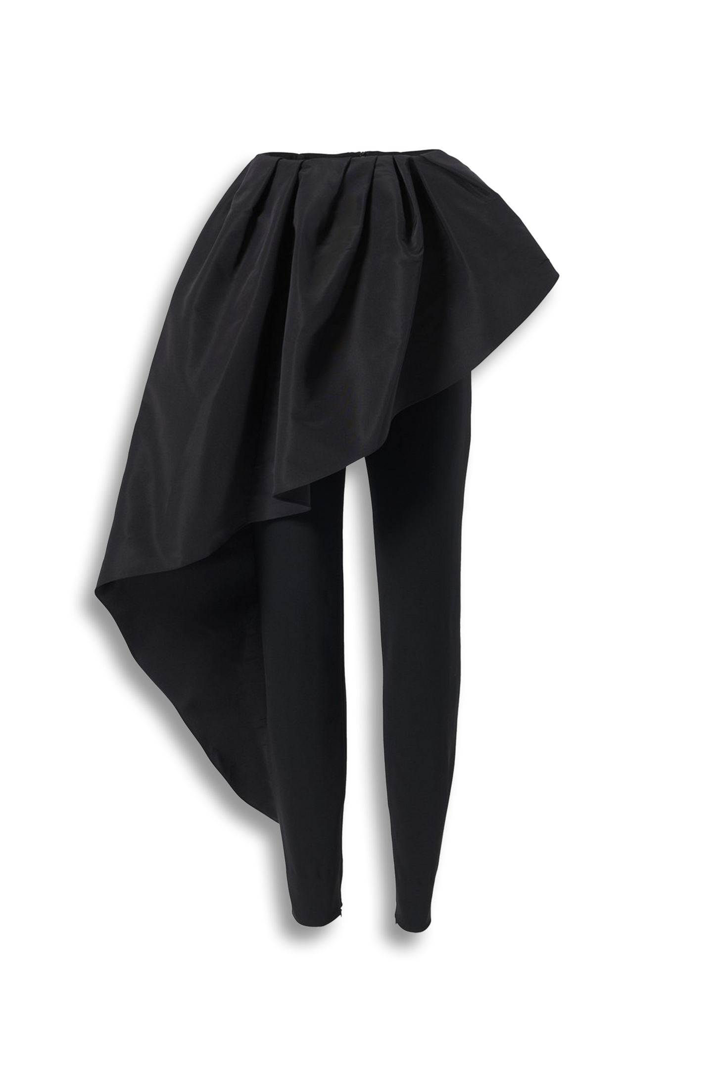 Draped Front Skinny Pants