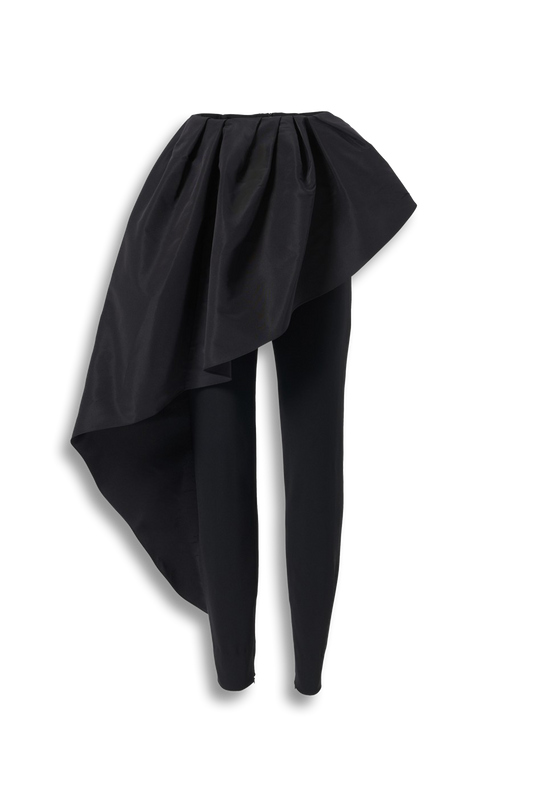 Draped Front Skinny Pants