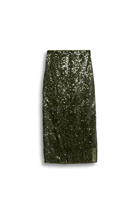 Sequin Midaxi Column Skirt