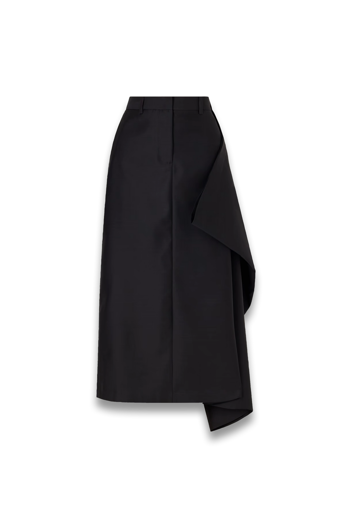 Augusta Wool and Silk-blend Faille Midi Skirt