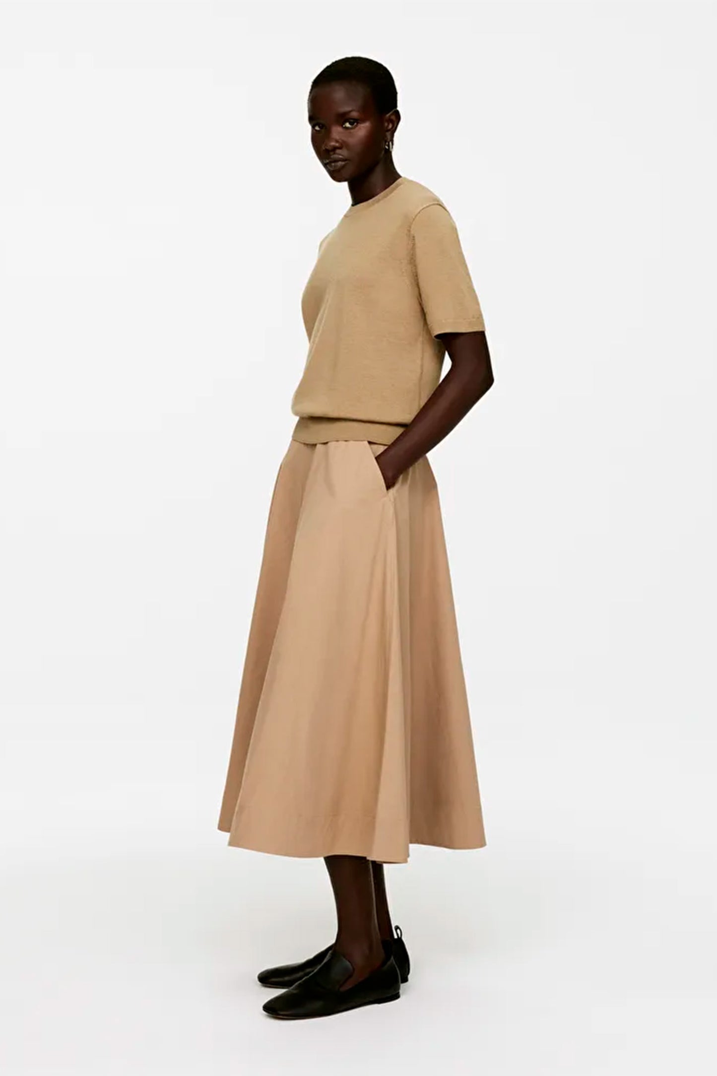 Maxi Poplin Skirt