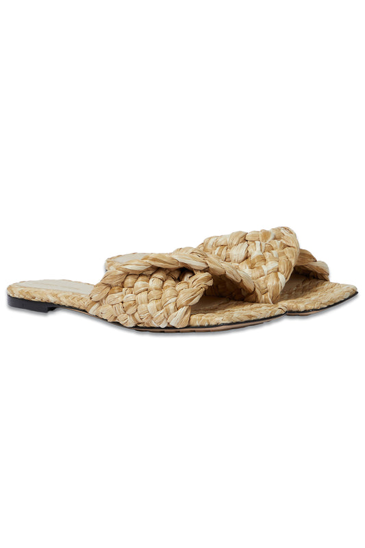 Stretch Raffia Slides