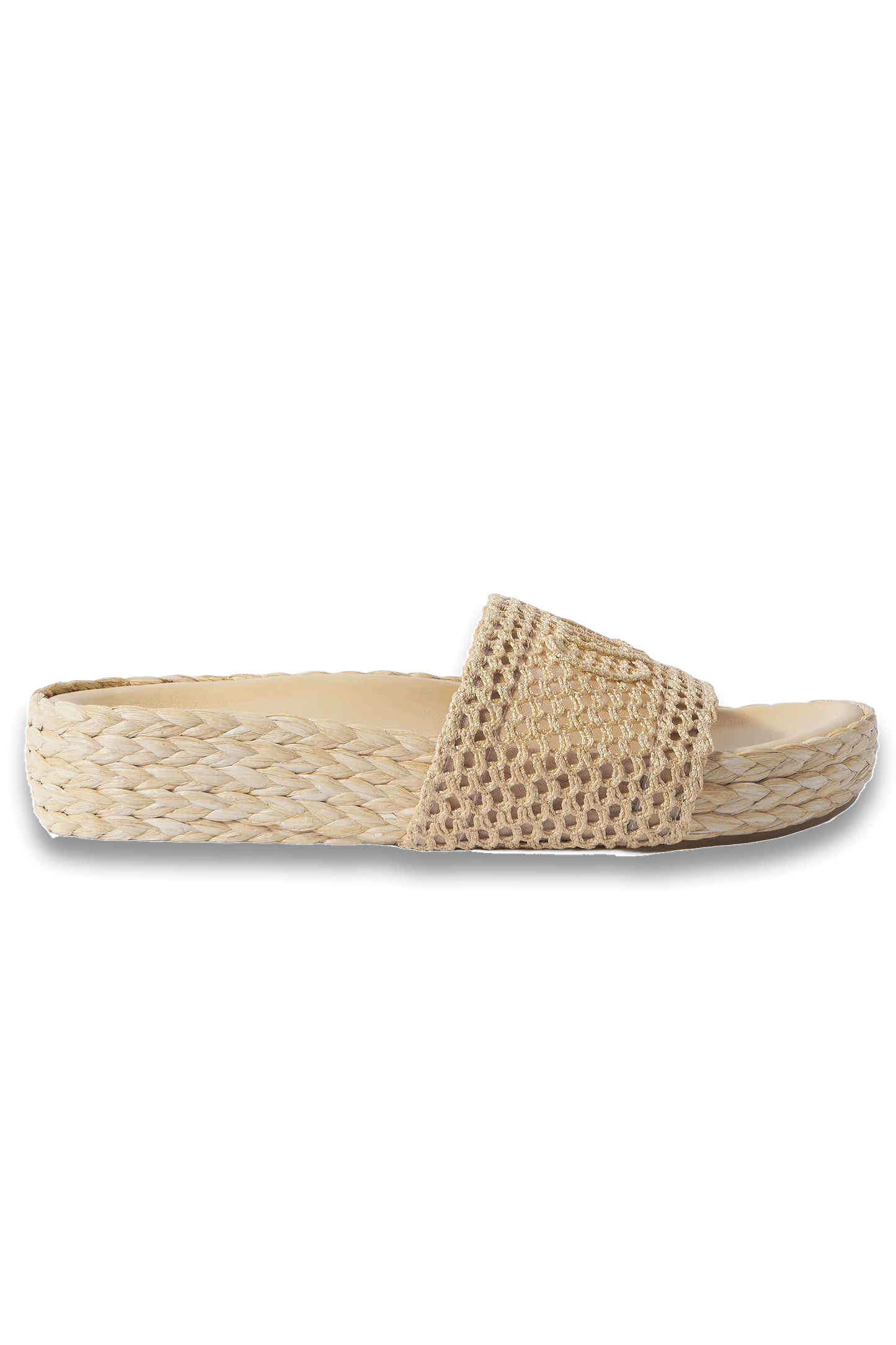 Isla Crocheted Raffia Slides