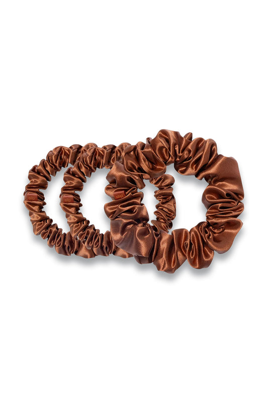 Silk Scrunchies Pack Of Three