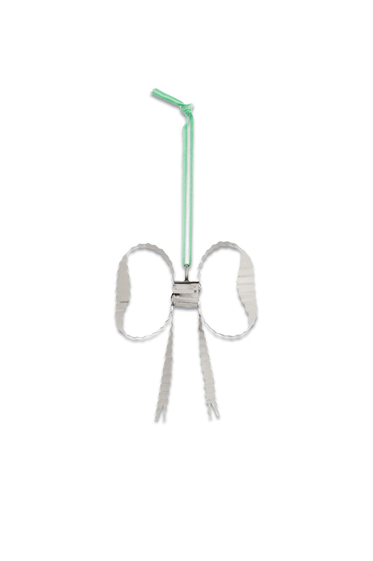 Mini Nickel Bow Decoration, Set of Four