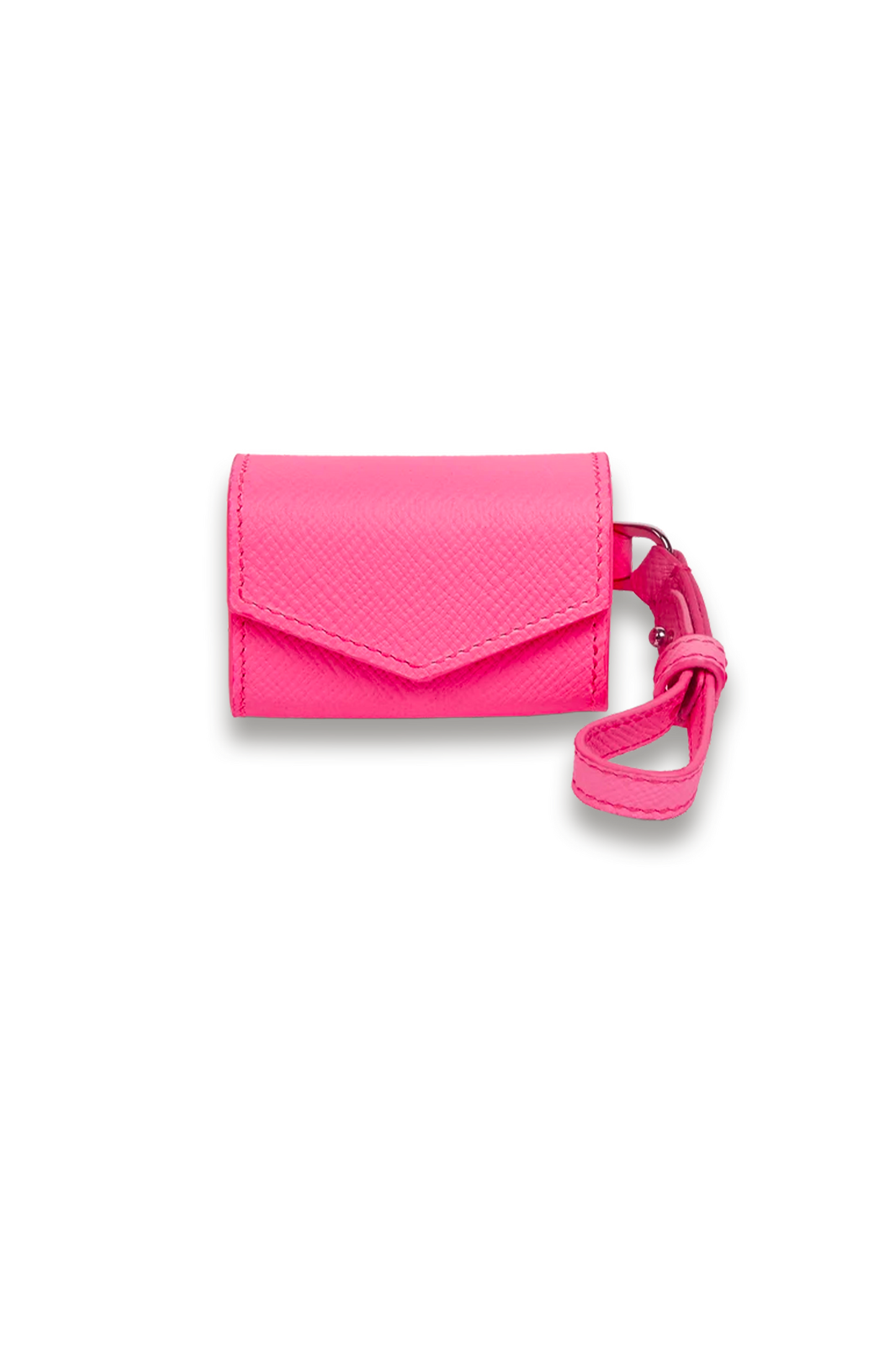 Leather Dog Waste Bag Holder in Pink