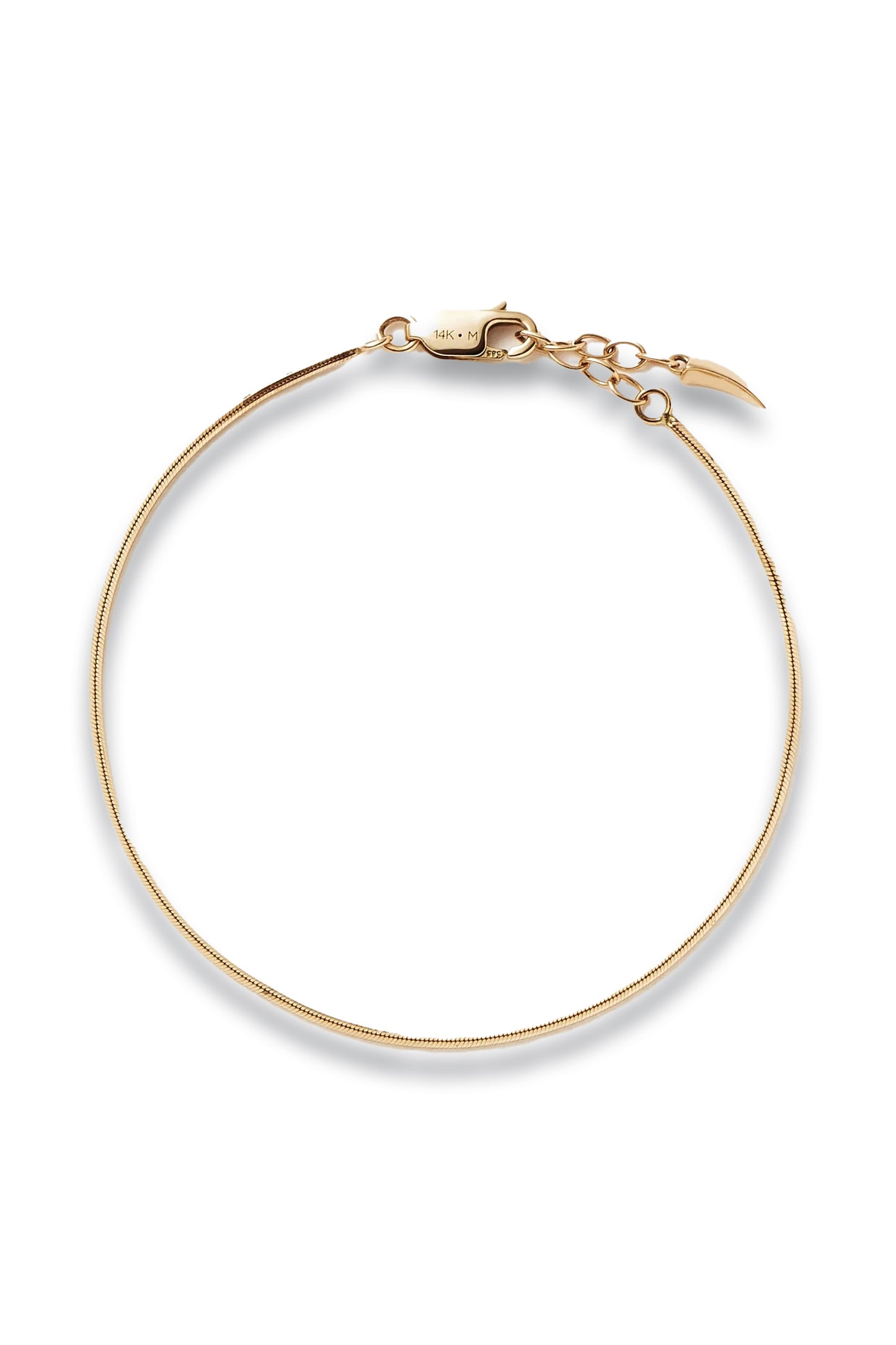 Fine Square Snake Chain Bracelet