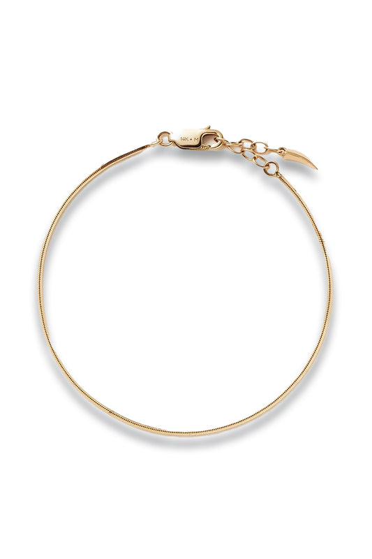Fine Square Snake Chain Bracelet