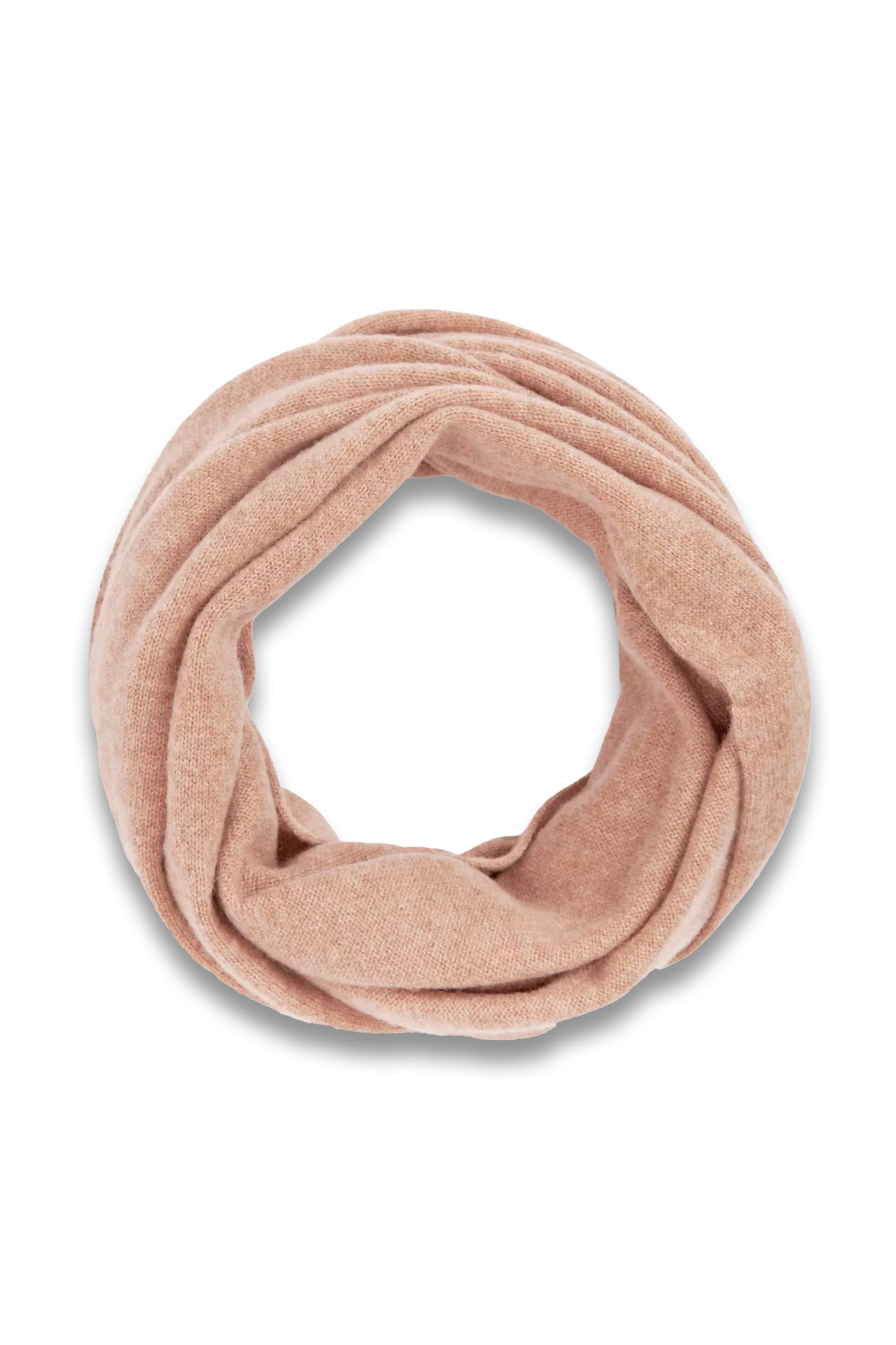 Plain Cashmere Snood, Camel