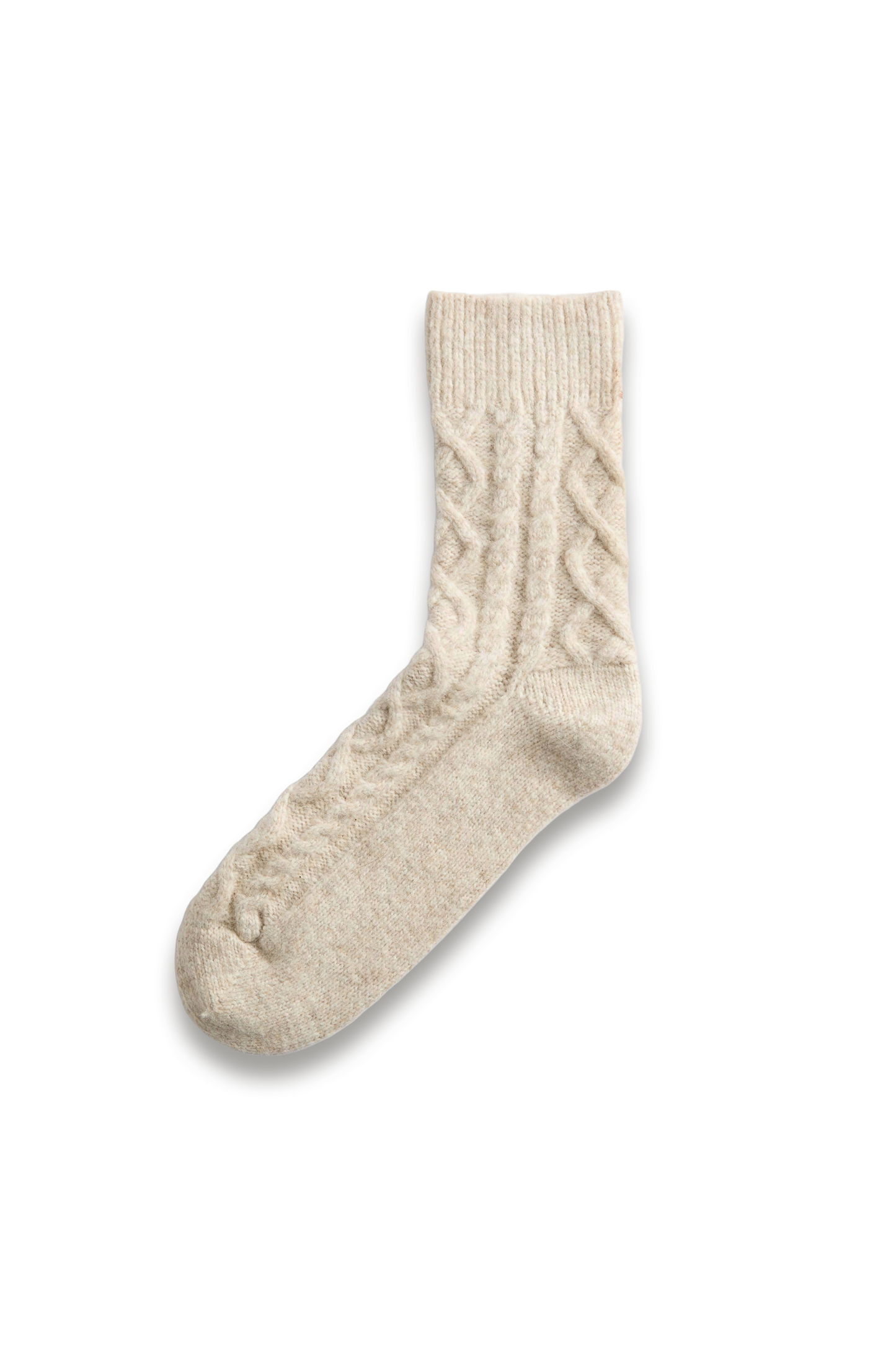 Cable-knit Ankle-high Socks