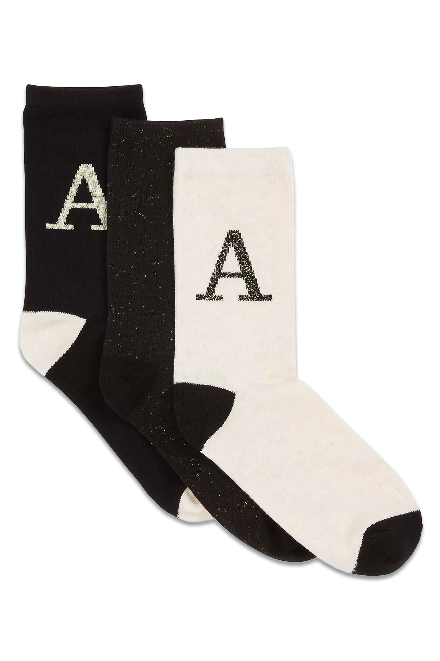 Christmas Alphabet Organic Cotton Mix Socks, Pack of 3