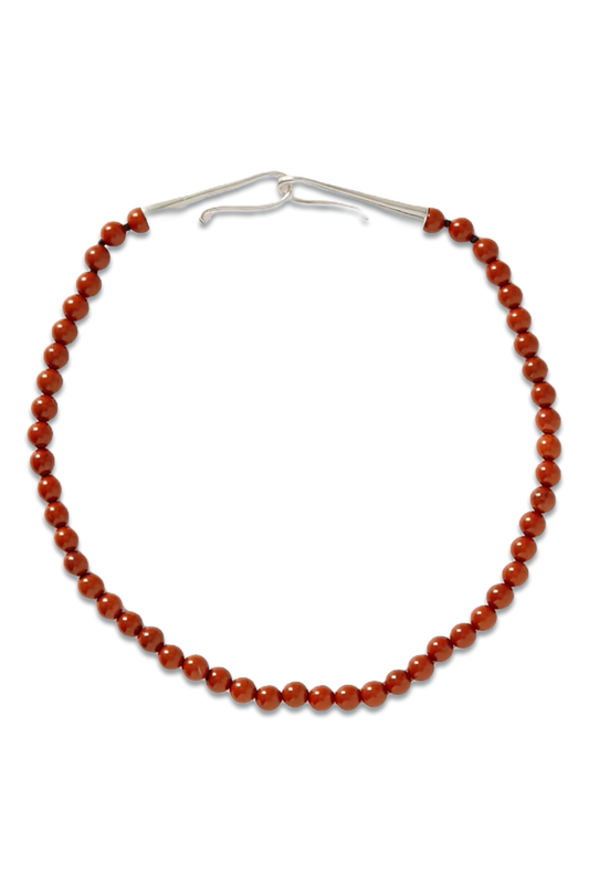 + NET SUSTAIN Grecian Silver Jasper Necklace