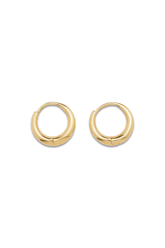 Nouveau Large 18kt Gold-vermeil Hoop Earrings