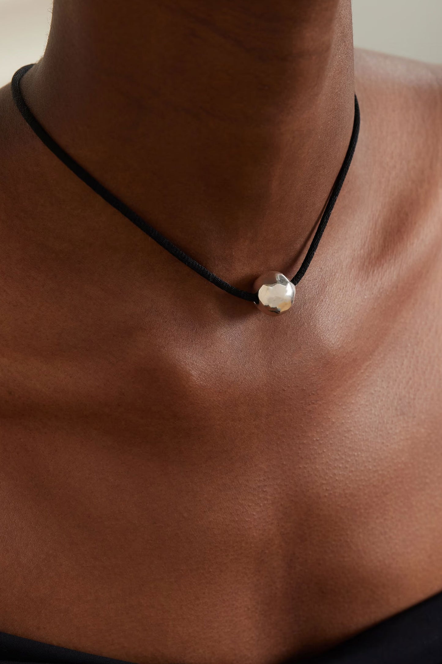Sigrid Silver And Cord Necklace