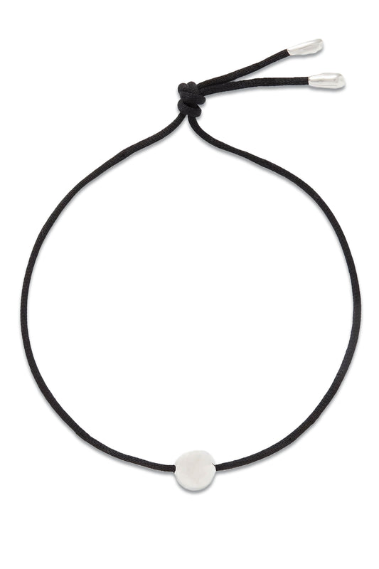 Sigrid Silver And Cord Necklace