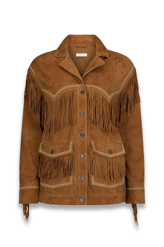 Fearless Heart Suede Fringe Jacket