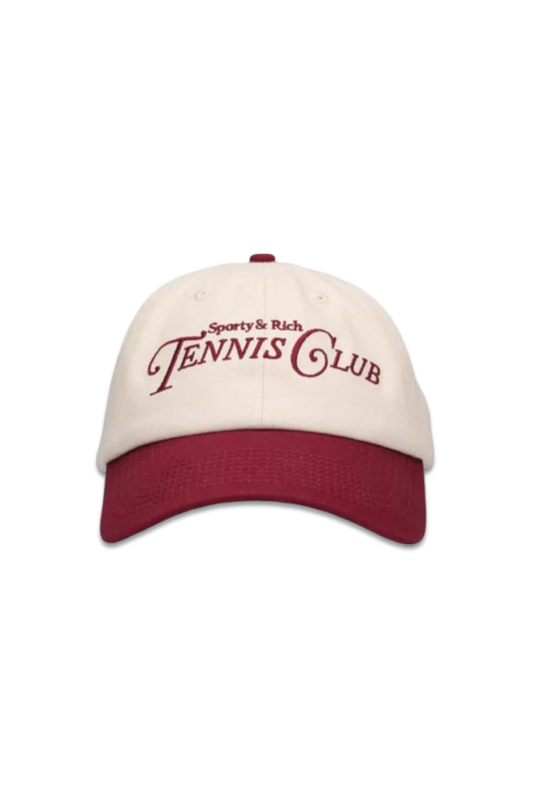 Off-White & Red Rizzoli Tennis Cap