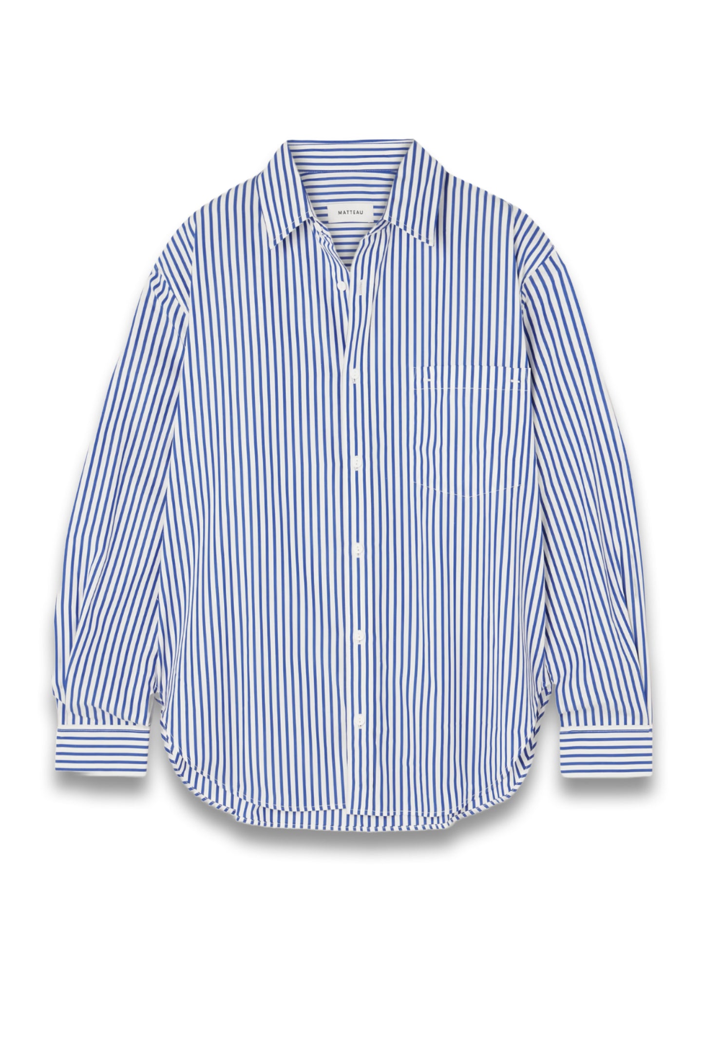 + NET SUSTAIN Striped Organic Cotton-poplin Shirt