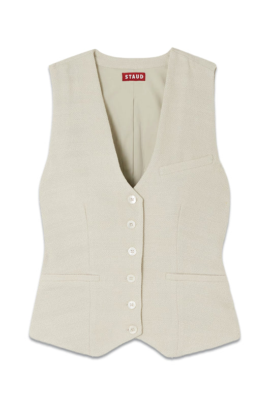 Brett V-neck Cotton-blend Waistcoat