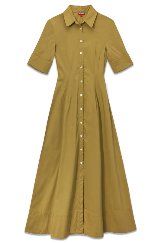 Joan Cotton-blend Maxi Shirt Dress