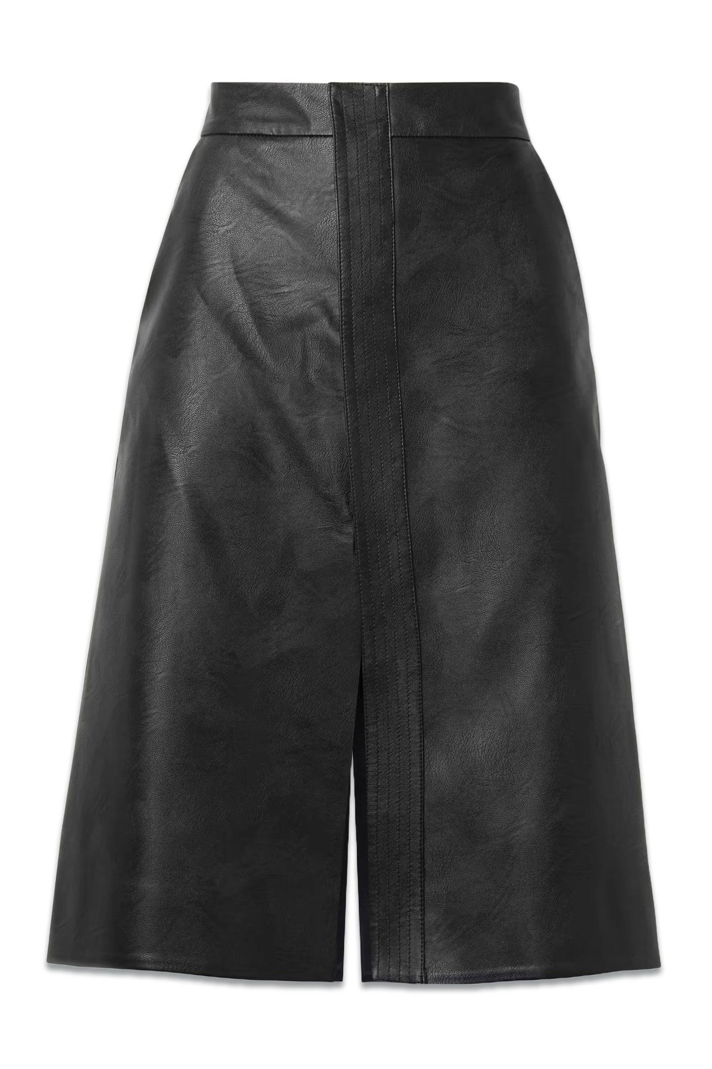 Lauren Vegetarian Leather Midi Skirt