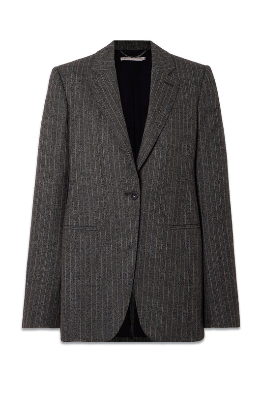 + NET SUSTAIN Pinstriped Wool Blazer