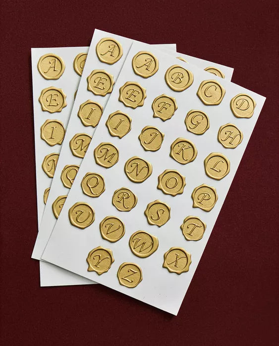 Set of Christmas Stamp Letters Stickers (Set of 78)