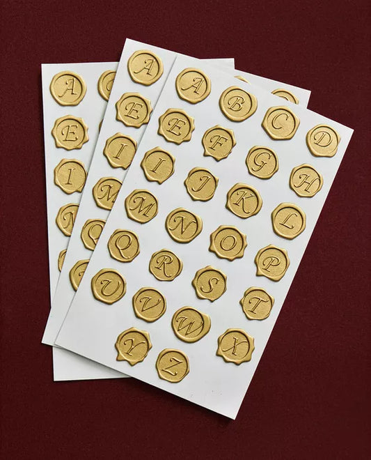 Set of Christmas Stamp Letters Stickers (Set of 78)