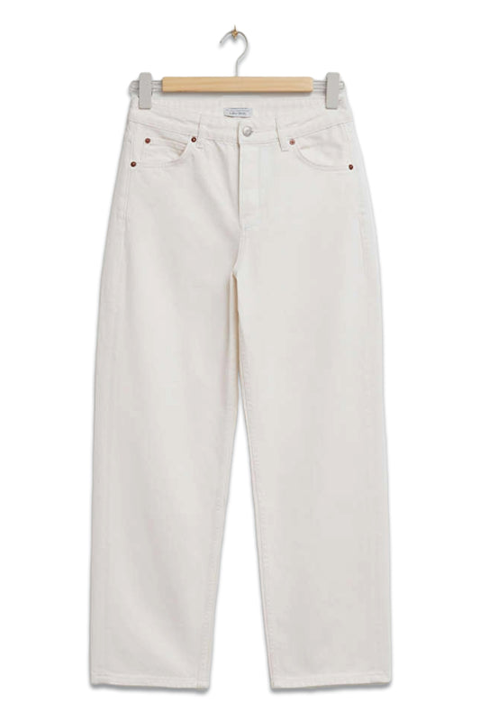 White Tapered Jeans