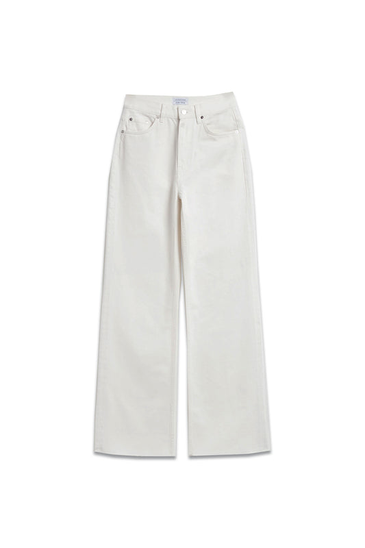 Cream Straight Jeans