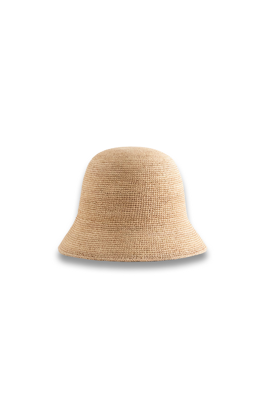 Woven Straw Bucket Hat