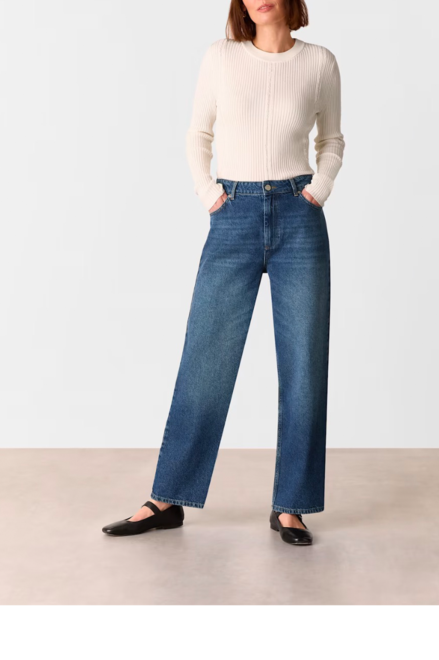 Denim Straight Ankle Length Jean