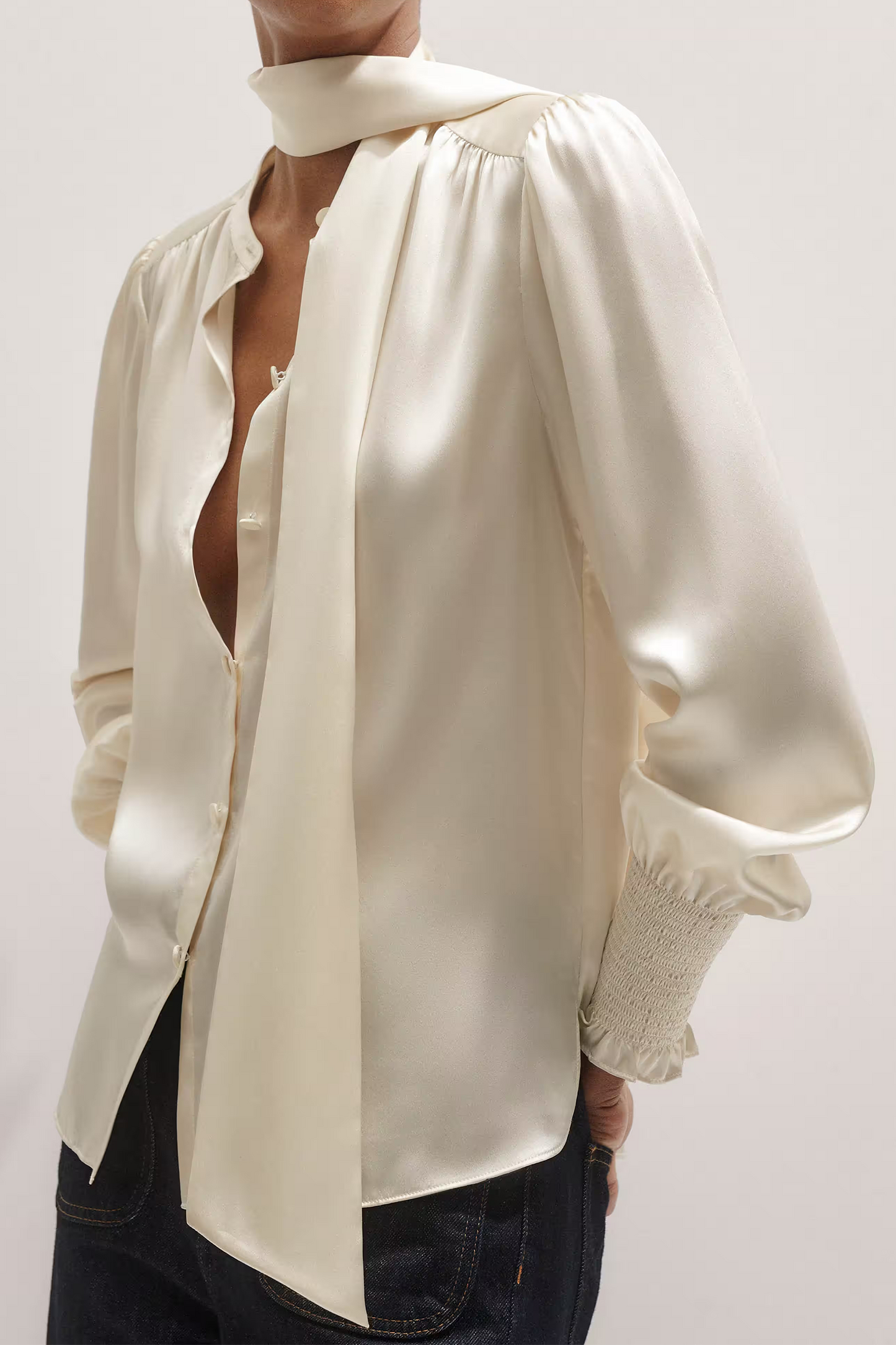 Straight Blouse and Tie