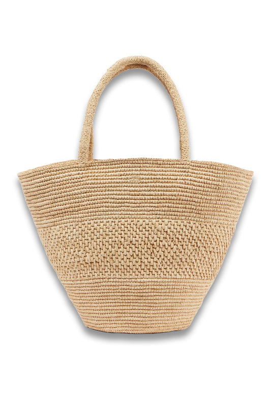 Emilie Small Raffia Basket Bag