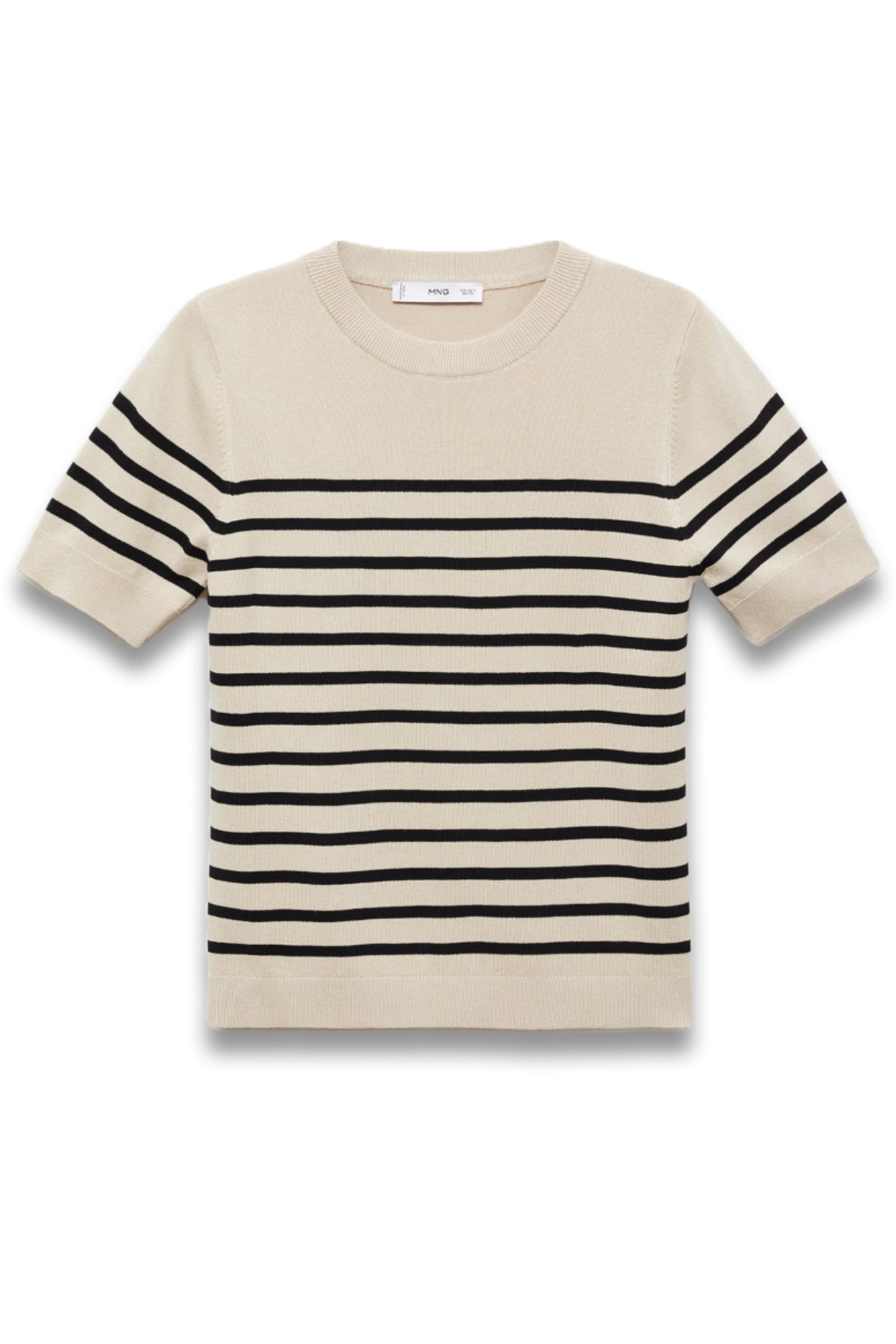 Short-sleeved Fine-knit Sweater