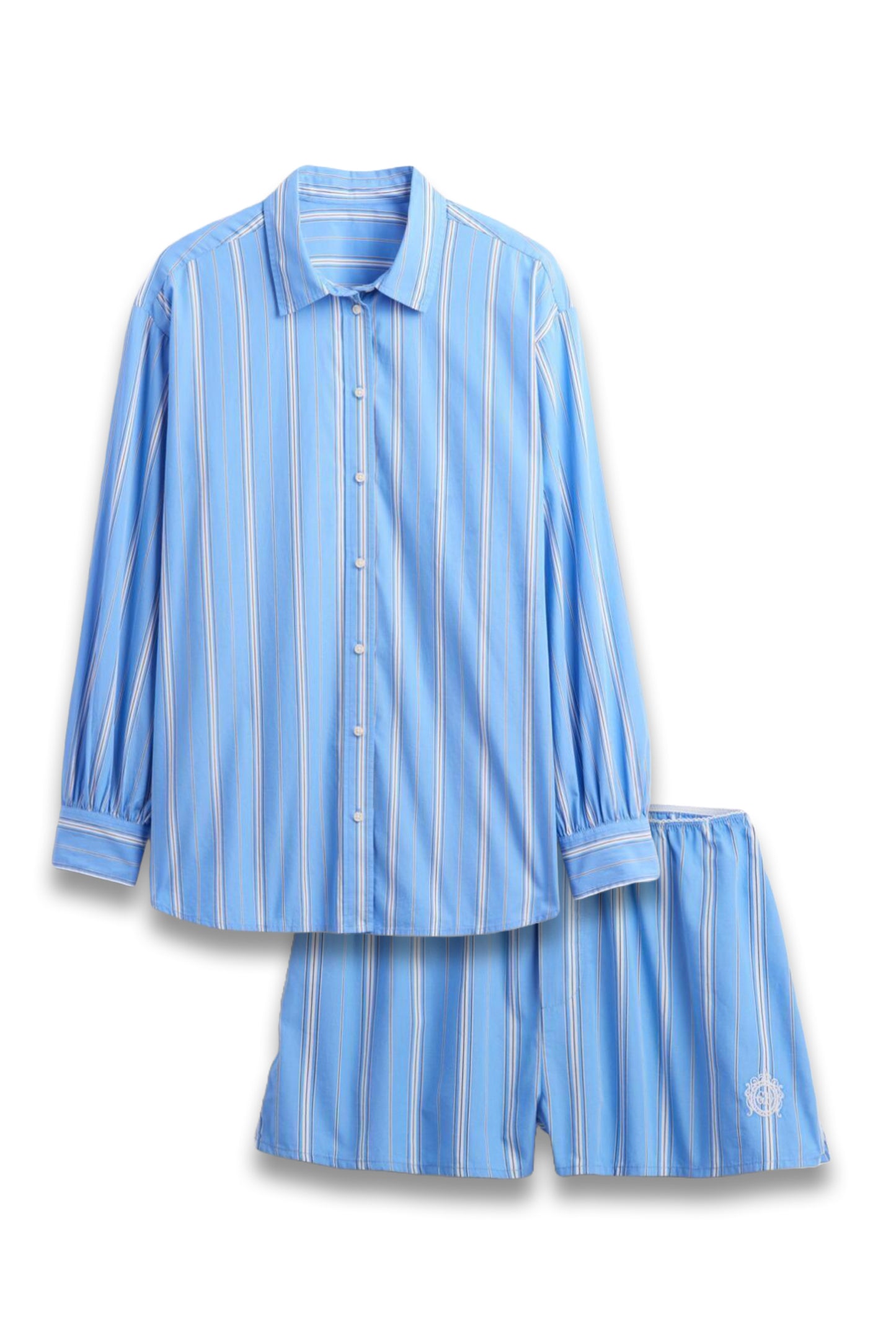 Organic Cotton Poplin PJ Shirt and Shorts