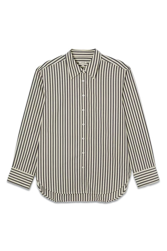 Poplin Stripe Cotton Shirt