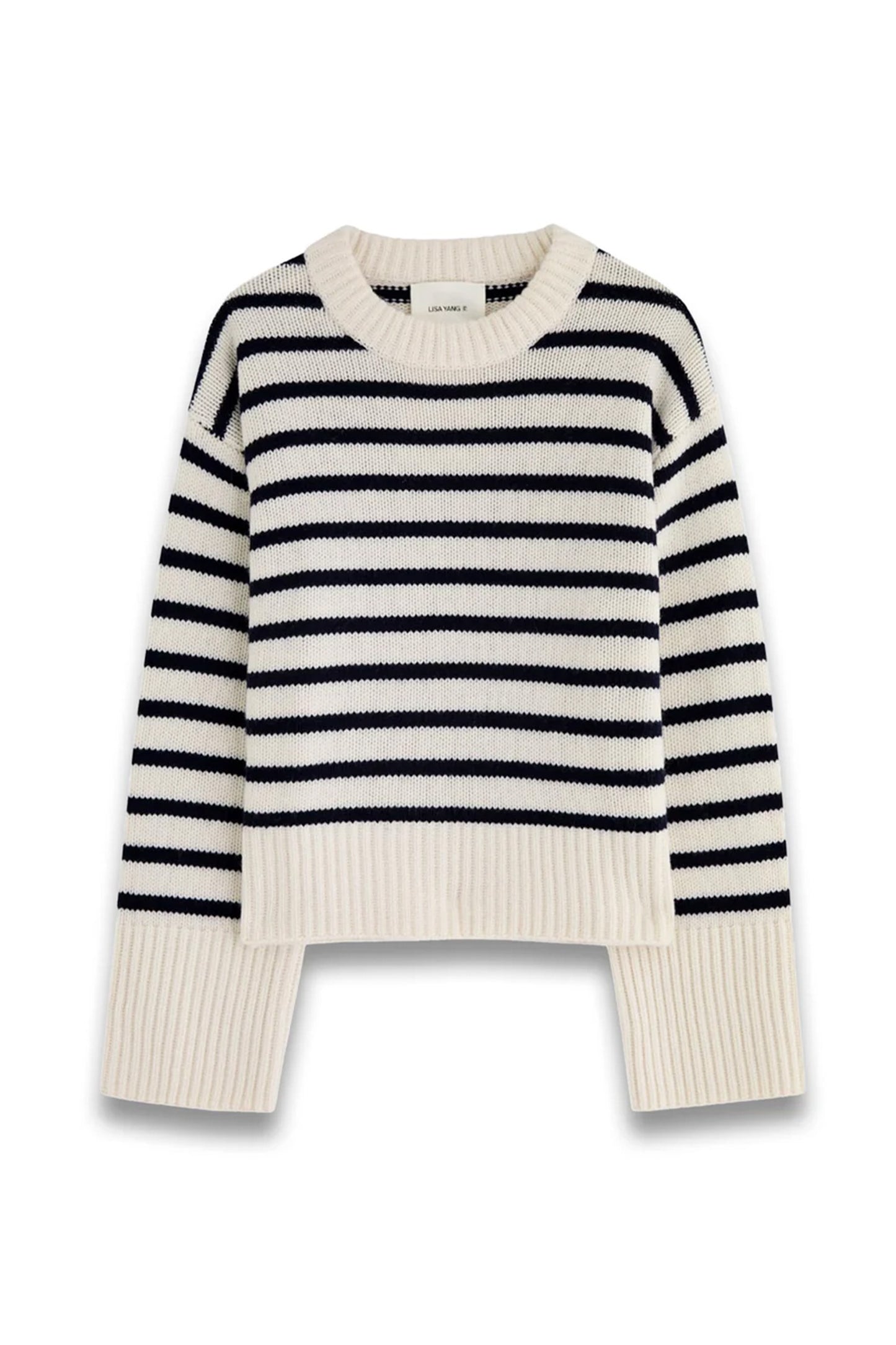 Sony striped-intarsia cashmere jumper