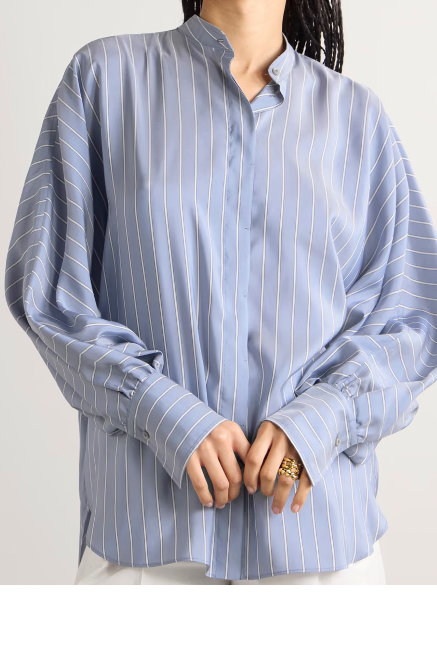 Striped Silk Shirt