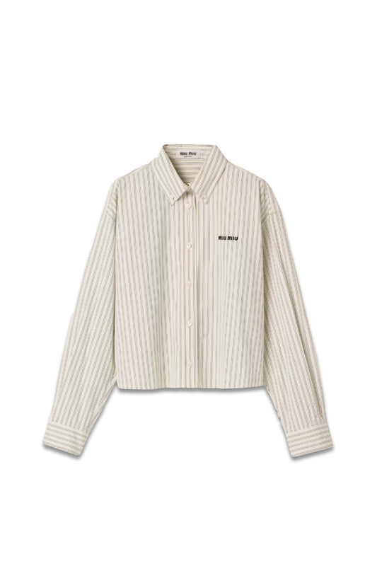 Striped Poplin Shirt