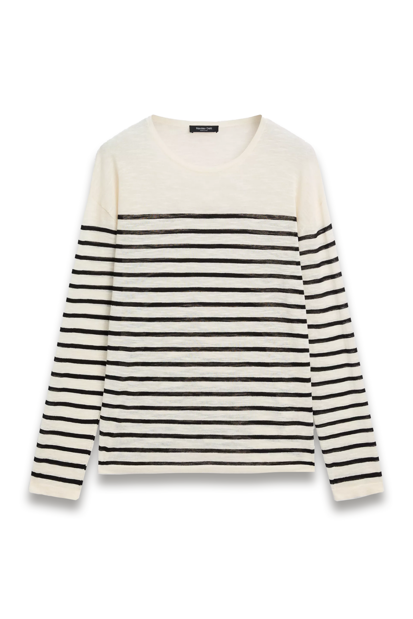 Striped Long-sleeve Cotton T-shirt