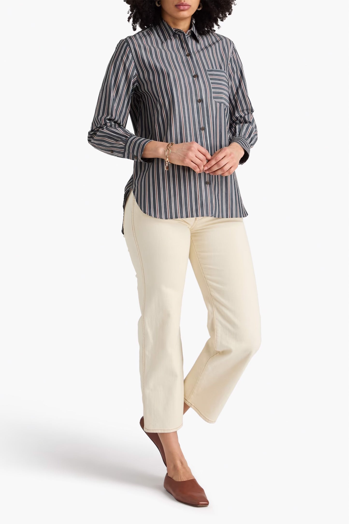 Max striped cotton shirt