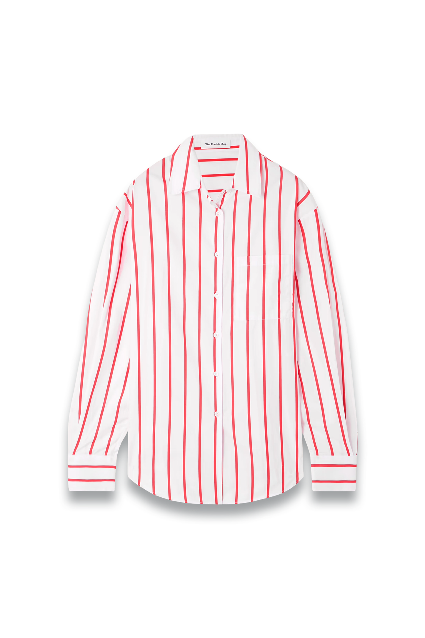 Lui Oversized Striped Cotton-Poplin Shirt