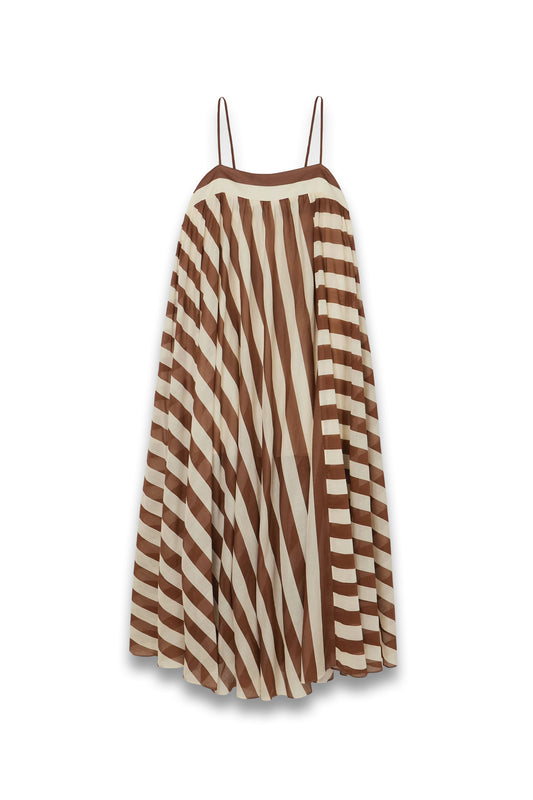 Daylight striped cotton maxi dress