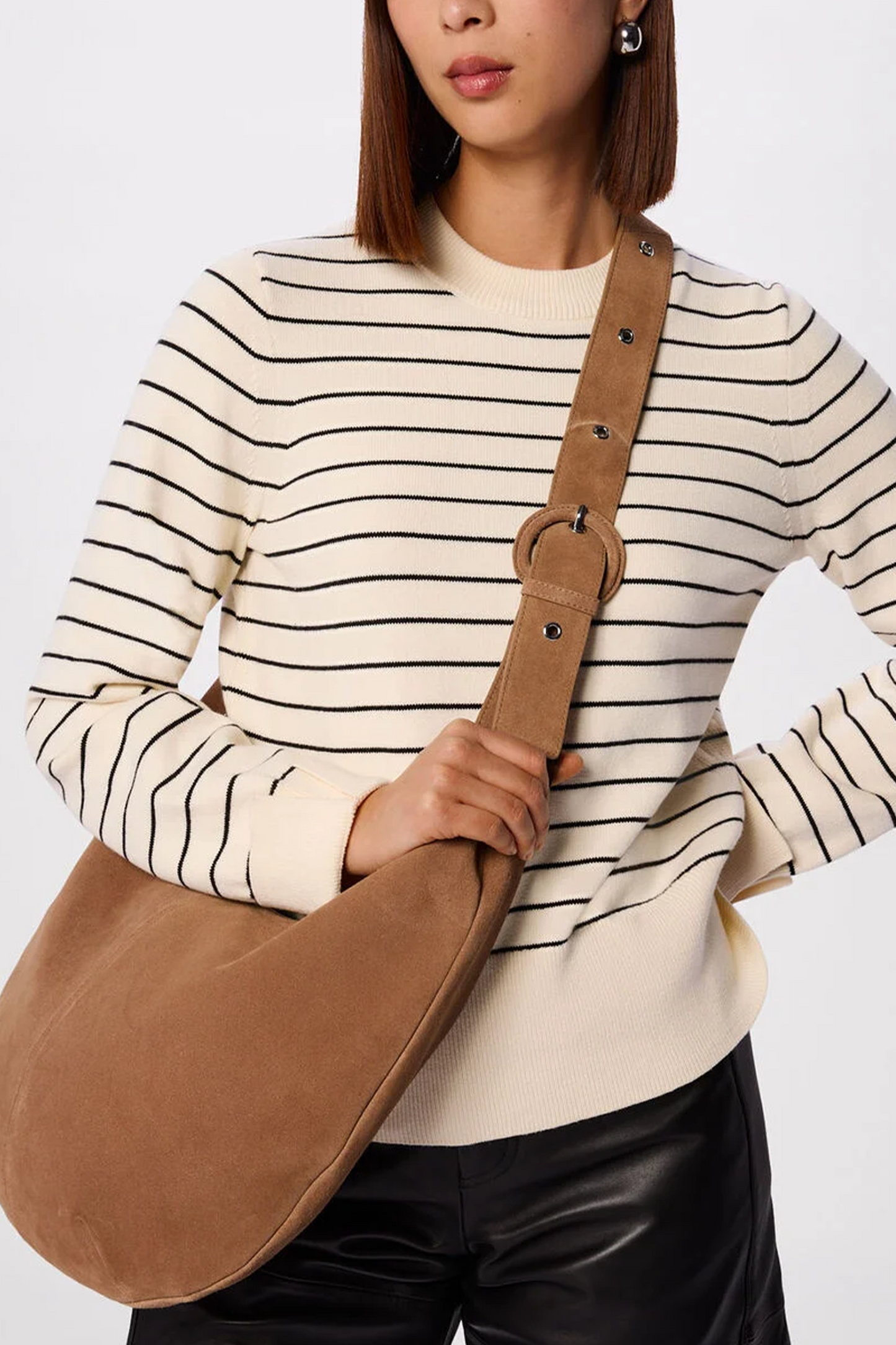 Ivory Classic Stripe Cotton-knit