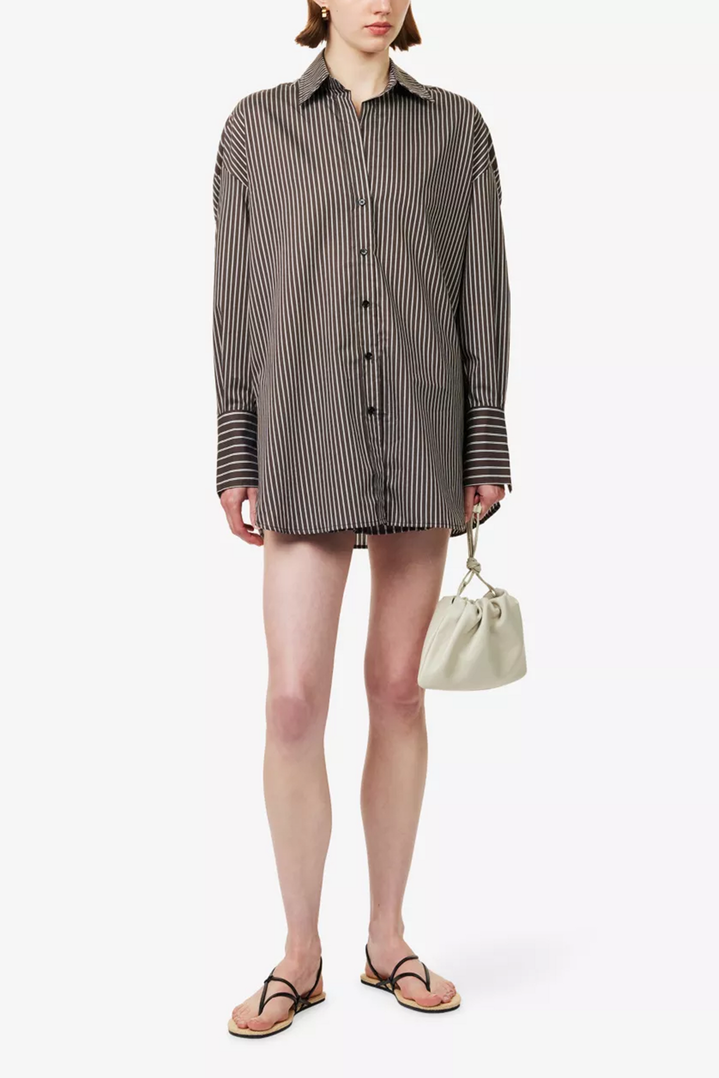 Sable Pinstripe Cotton-blend Shirt