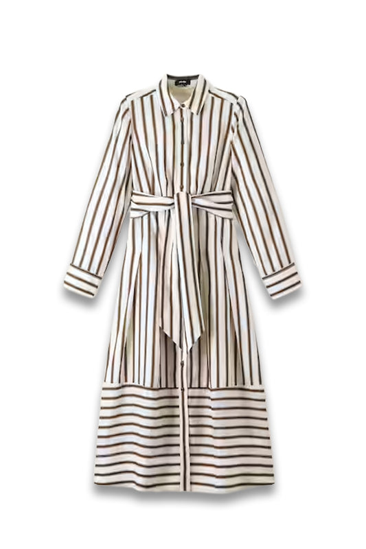 Crease-Less Linen Maxi Dress + Belt
