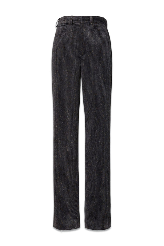 High-waist Corduroy Wide-leg Trousers